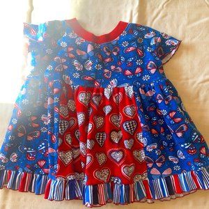 girls dress or top, red pants